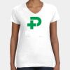 Women's Fine Jersey V-Neck Tee Thumbnail